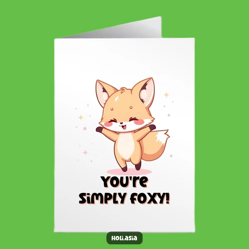 Free Printable Fox Congrats Card: Funny Iridescent Celebration Downloadable Gift!