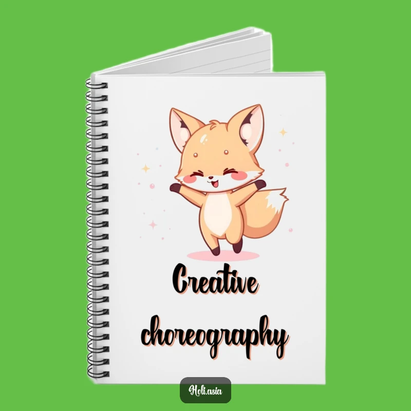 Funny Fox Cub Dance Notebook: Iridescent Notes, Happy Journal, Perfect Gift!